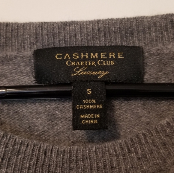 CHARTER CLUB CASHMERE SWEATER - Picture 2 of 2